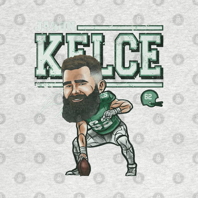 Jason Kelce Cartoon by artbygonzalez